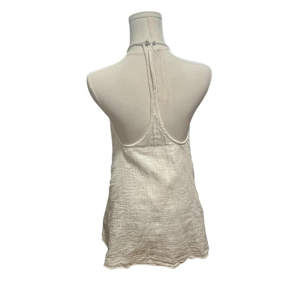 Capulet Revolve Ivory Y-Back Mini Dress Cotton Gauze Racerback XS - Picture 4 of 9